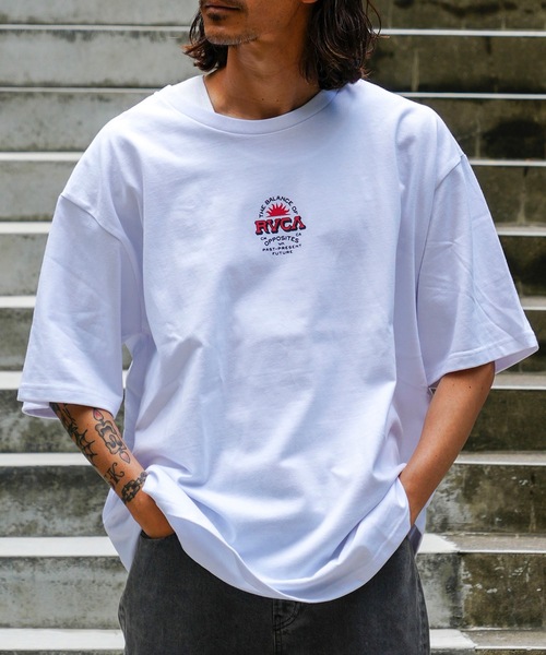 「RVCA」 半袖Tシャツ X-LARGE ホワイト メンズ_画像9