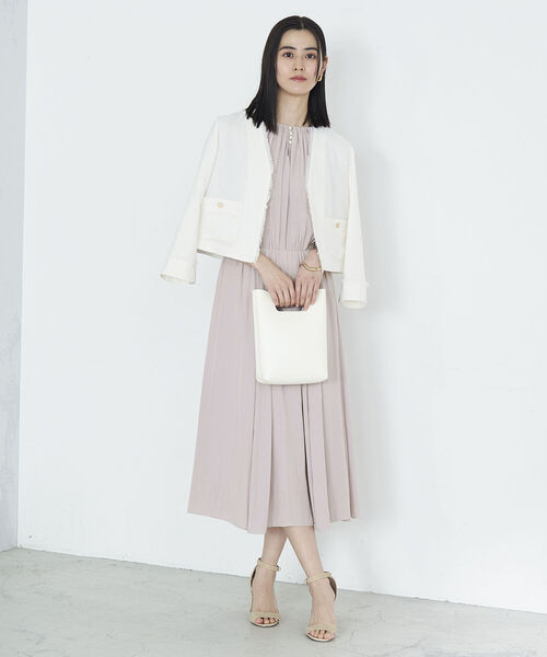 「NOLLEY'S」 半袖ワンピース 36 ライトブルー レディース_画像6