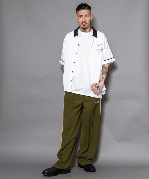 「Subciety」 半袖シャツ X-LARGE ネイビー メンズ_画像3