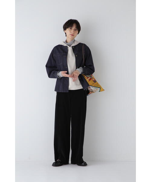 「human woman」 デニムジャケット SMALL ネイビー レディース_画像3