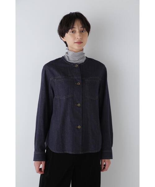 「human woman」 デニムジャケット SMALL ネイビー レディース_画像4