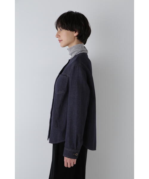 「human woman」 デニムジャケット SMALL ネイビー レディース_画像5