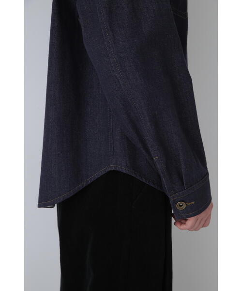 「human woman」 デニムジャケット SMALL ネイビー レディース_画像8