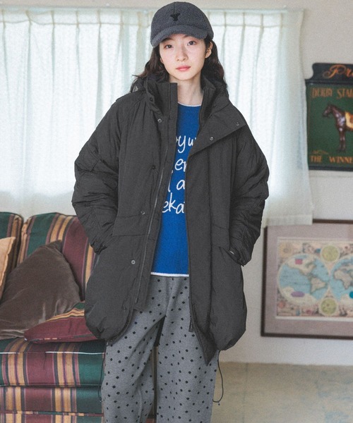 niko and…（ニコアンド） コート LARGE グリーン レディース