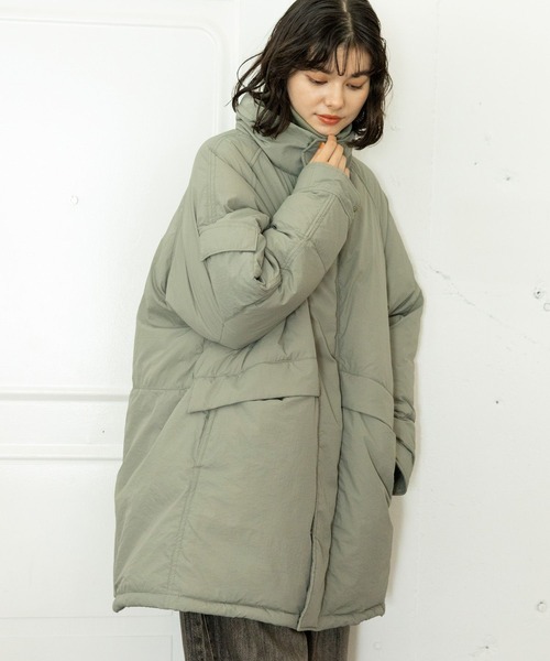 niko and…（ニコアンド） コート LARGE グリーン レディース