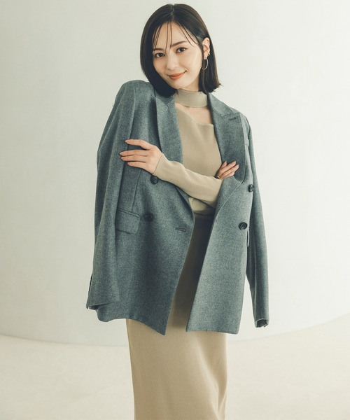 「anuans」 ニットワンピース SMALL ブラック レディース_画像3