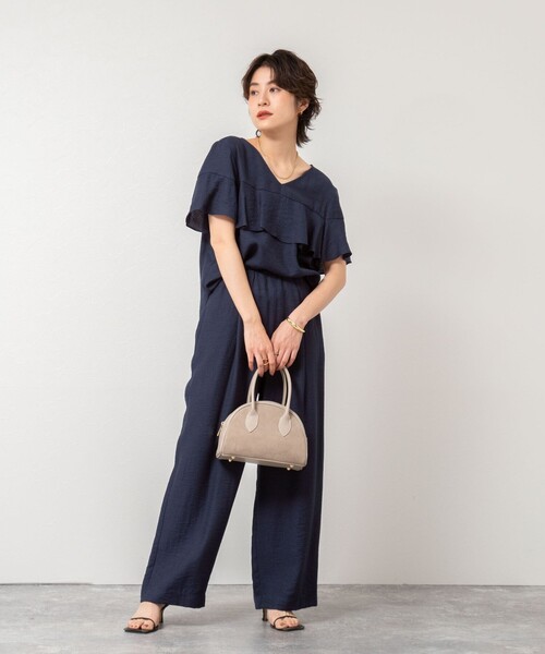 「NOLLEY'S」 イージーパンツ 36 ベージュ レディース_画像2