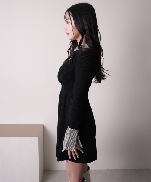 LIP SERVICE（リップサービス） ニットワンピース FREE ブラック
