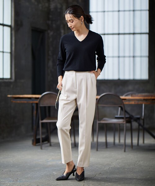 「ICB」 パンツ 42 ホワイト レディース_画像7