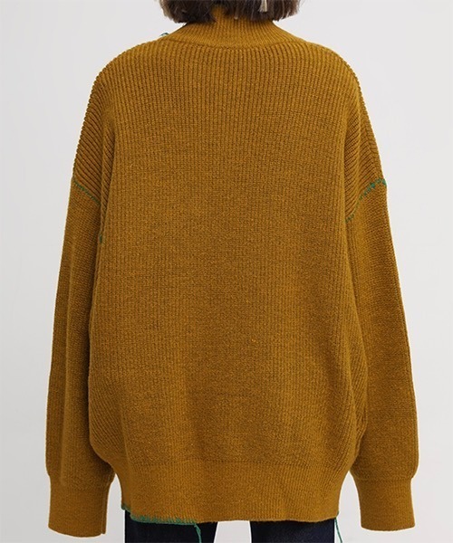 「MASONPRINCE」 「donottag」ニットカーディガン M グリーン レディース_画像3