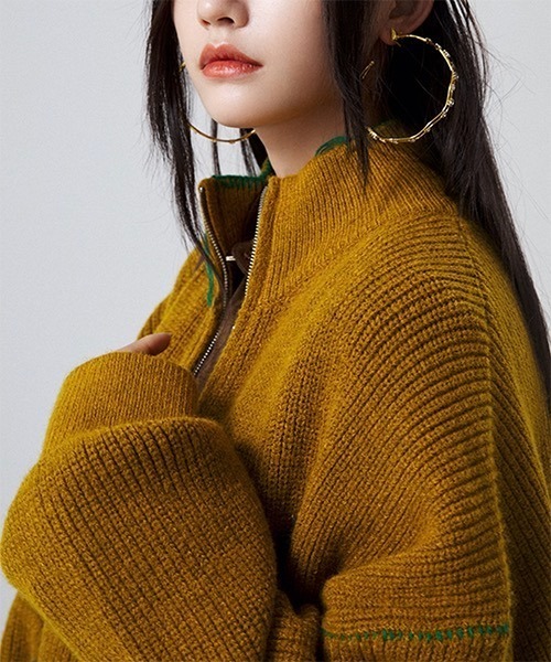 「MASONPRINCE」 「donottag」ニットカーディガン M グリーン レディース_画像5