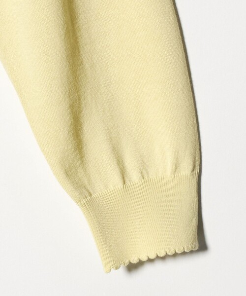 ＜6(ROKU)＞ コットン ピコット Vネック ニット BEAUTY&YOUTH UNITED ARROWS｜<6(ROKU)> コットン ピコット Vネック
