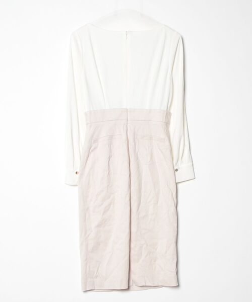 「PINKY&DIANNE」 ドッキングワンピース 36 ホワイト レディース_画像2