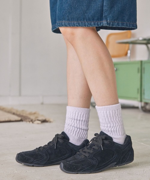 「MOHI」 ローカットスニーカー 24.5cm ブラック レディース_画像4