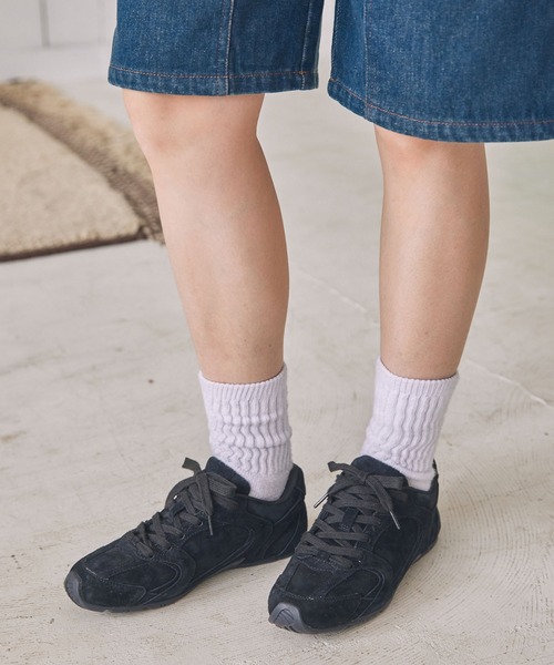 「MOHI」 ローカットスニーカー 24.5cm ブラック レディース_画像6