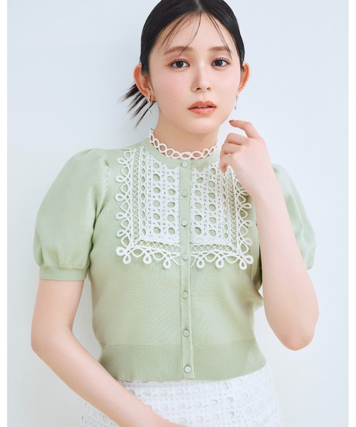 CELFORD レース　カーディガン　セルフォード CELFORD（セルフォード） カーディガン 「UVカット」ビブヨークレース
