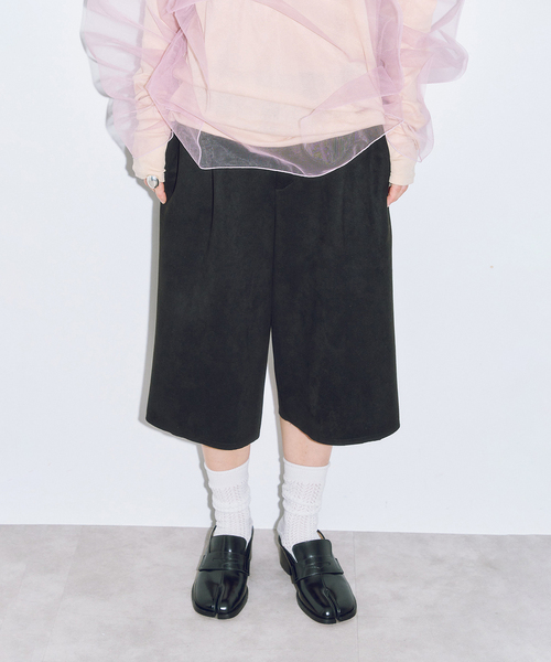 CITYSHOP（シティショップ） パンツ FAUX SUEDE SHORTS：ハーフパンツ