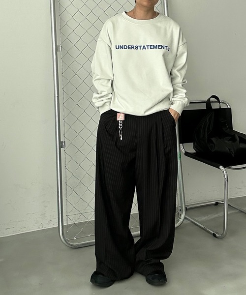 ベーシックスウェット　トレーナー　パンツ80’ｓ　セット売り UNDERSTATEMENTs トレーナー スウェット 「ユニセックス」ロゴ