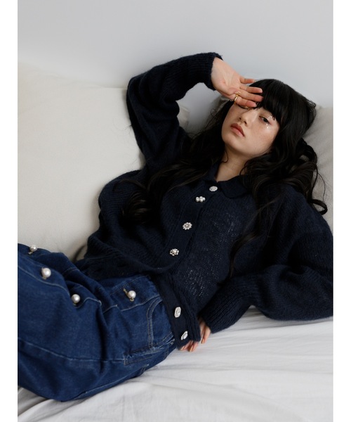 「Katrin TOKYO」 ニットカーディガン FREE ピンク レディース_画像2