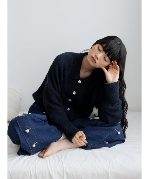 「Katrin TOKYO」 ニットカーディガン FREE ピンク レディース_画像5