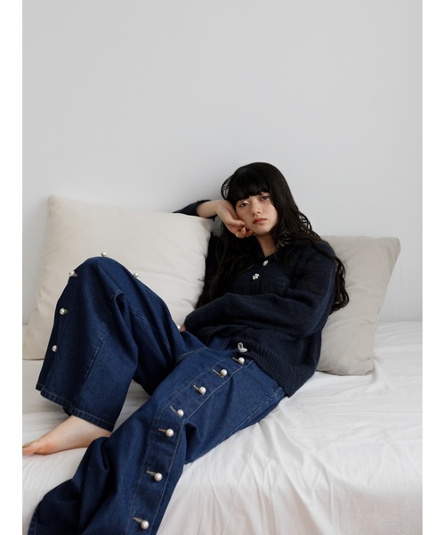 「Katrin TOKYO」 ニットカーディガン FREE ピンク レディース_画像7