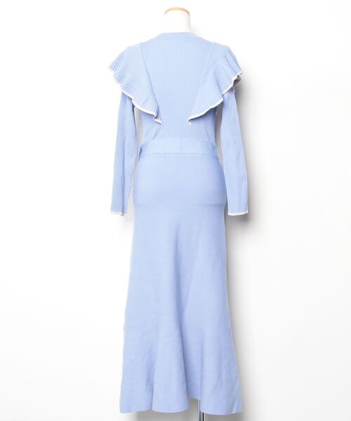 PINKY&DIANNE（ピンキー アンド ダイアン） 長袖ワンピース 38 ブルー