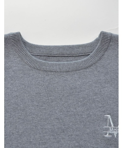 「MEISM」 長袖ニット LARGE アイボリー レディース_画像7