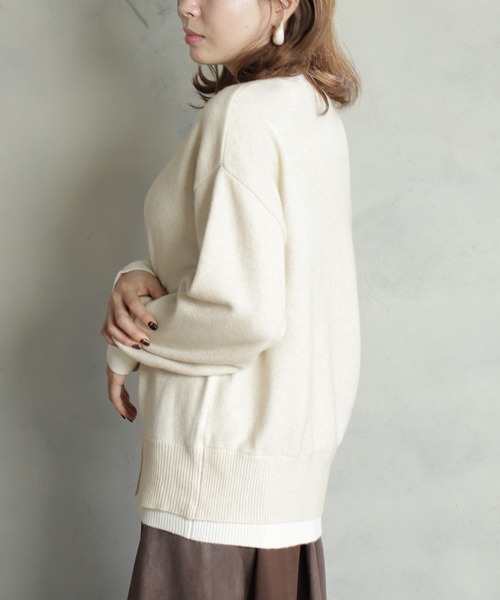 「BITTOKO」 長袖ニット FREE ベージュ レディース_画像3