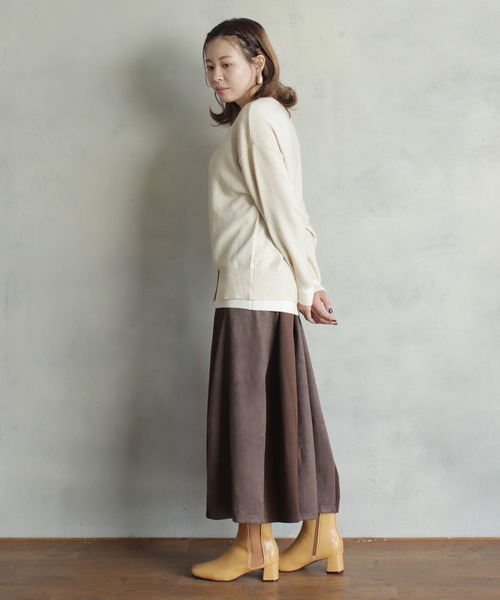 「BITTOKO」 長袖ニット FREE ベージュ レディース_画像4