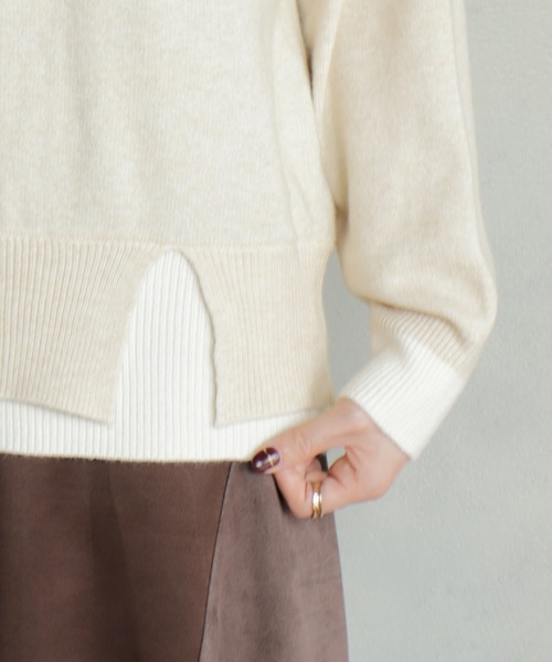 「BITTOKO」 長袖ニット FREE ベージュ レディース_画像9