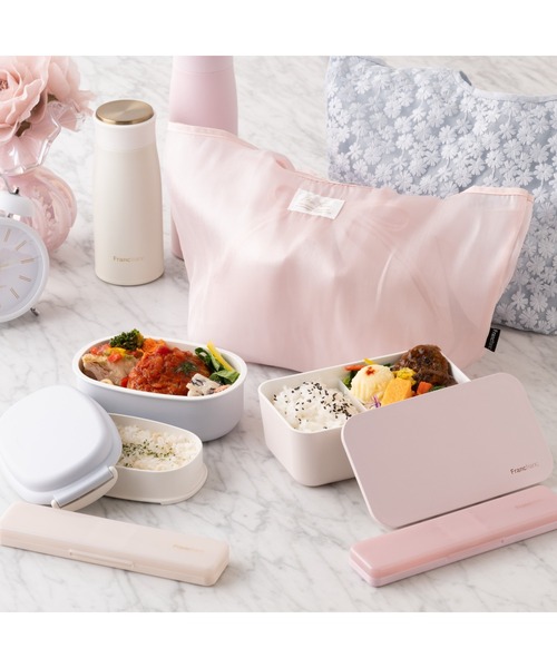 Francfranc（フランフラン） 弁当箱 2WAY ロゴ ランチボックス ピンク