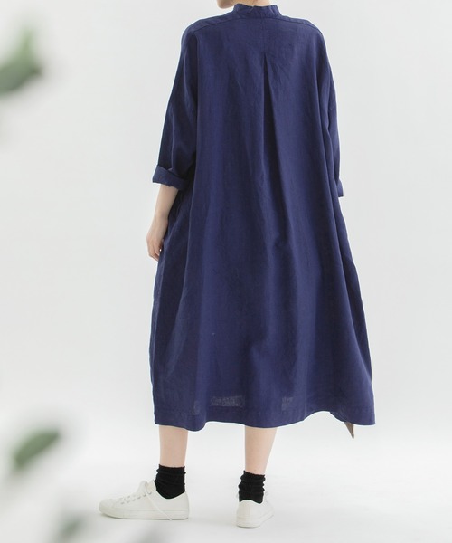 「nop de nod」 長袖ワンピース 3 ネイビー レディース_画像4