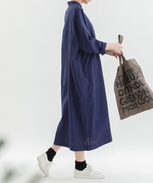 「nop de nod」 長袖ワンピース 3 ネイビー レディース_画像5