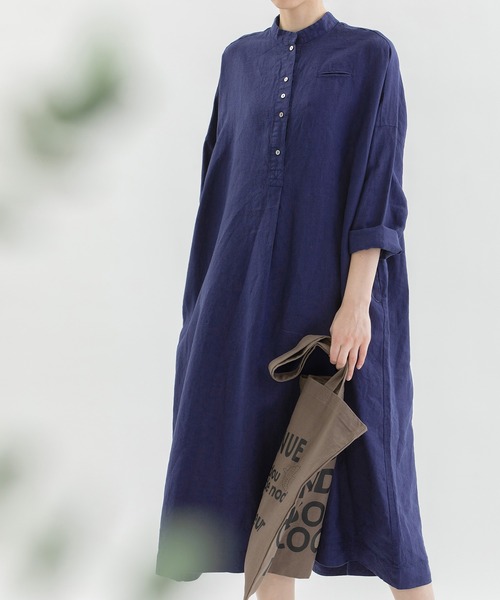 「nop de nod」 長袖ワンピース 3 ネイビー レディース_画像6