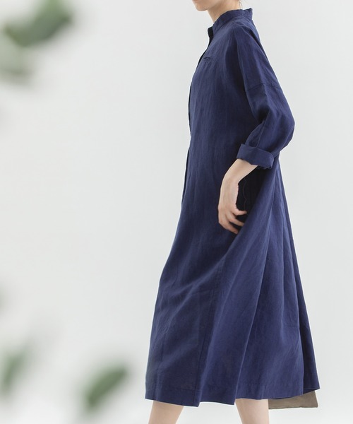 「nop de nod」 長袖ワンピース 3 ネイビー レディース_画像7