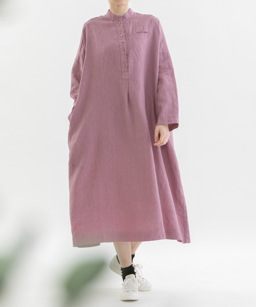 「nop de nod」 長袖ワンピース 3 ネイビー レディース_画像8