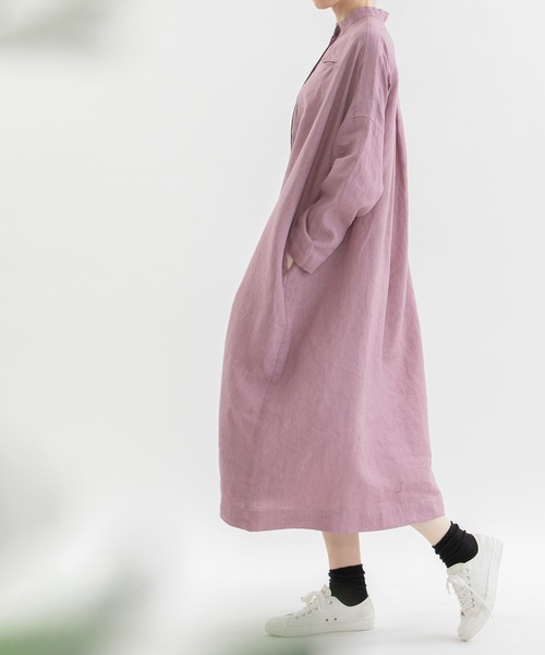 「nop de nod」 長袖ワンピース 3 ネイビー レディース_画像9