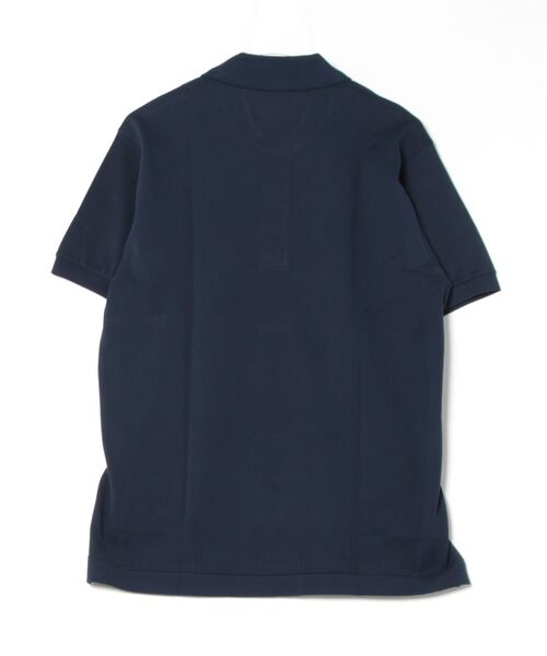 「LACOSTE」 半袖ポロシャツ X-SMALL ネイビー メンズ_画像4