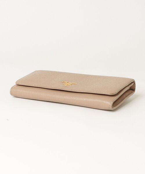 「PRADA」 財布 - ベージュ レディースの画像