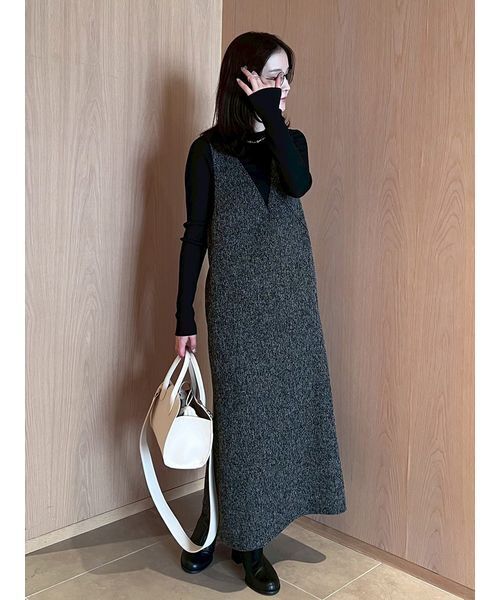 「Mila Owen」 長袖ワンピース 0 アイボリー レディースの画像