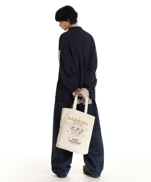 「MASONPRINCE」 長袖ポロシャツ M ブラック メンズの画像