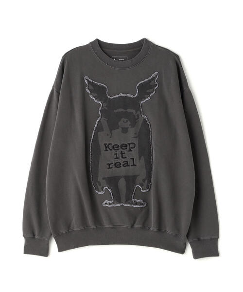 「DANKE SCHON」 「BRANDALISED」スウェットカットソー L ベージュ メンズ_画像2