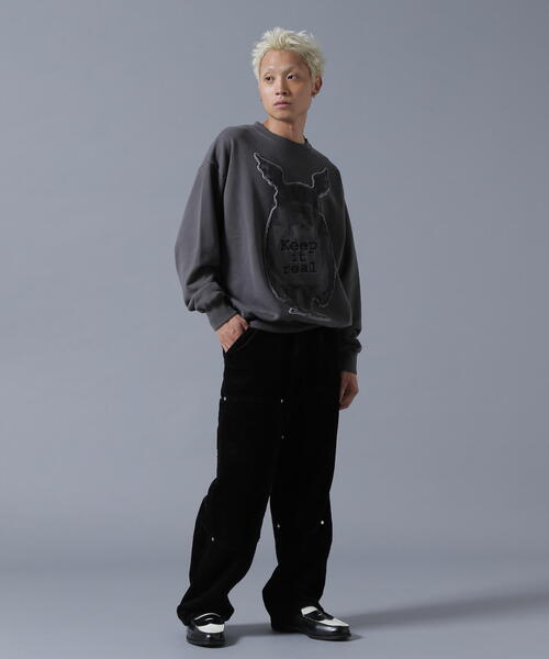 「DANKE SCHON」 「BRANDALISED」スウェットカットソー L ベージュ メンズ_画像4