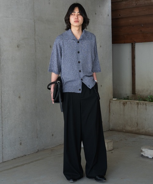 SINSS シャツ Nep HS knit cardigan / ネップHSニットカーディガン 