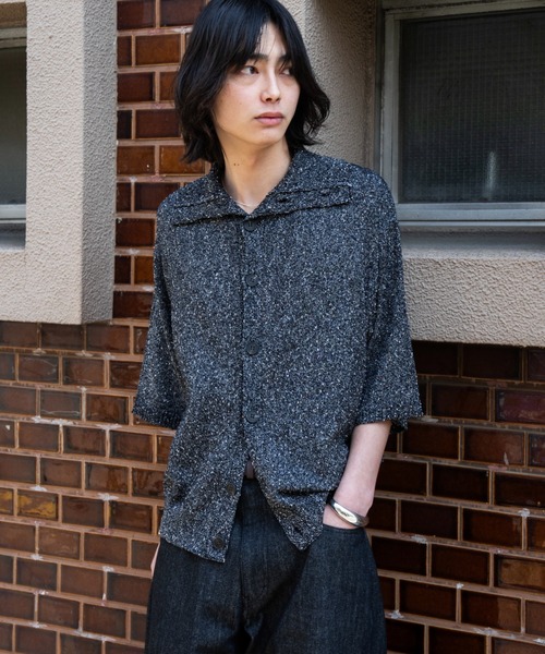 SINSS シャツ Nep HS knit cardigan / ネップHSニットカーディガン 