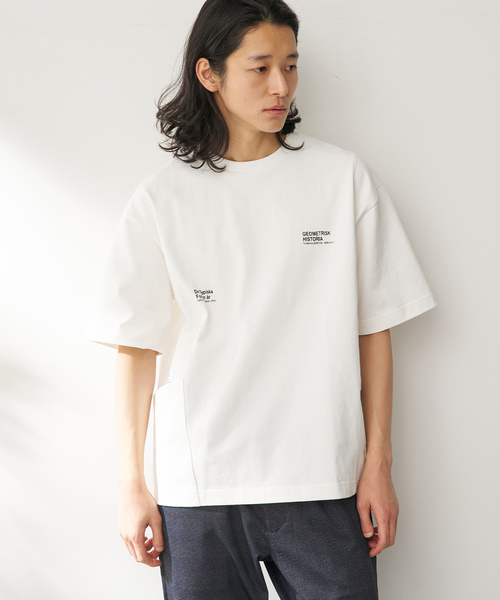 B.C STOCK（ベーセーストック） tシャツ OLIVEDRAB CARRY PKT S/S-T