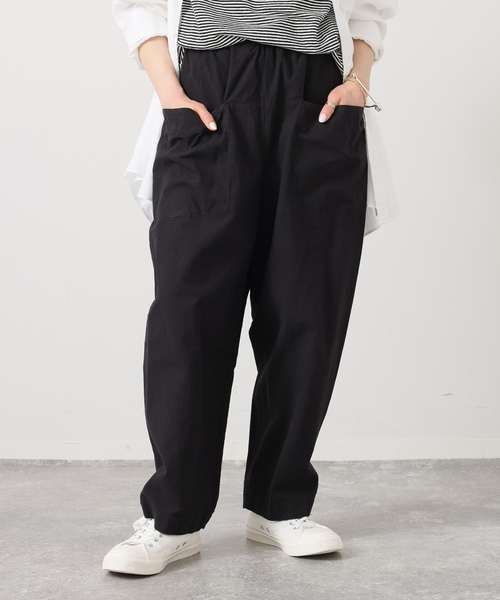 美品 ジャーナルスタンダードラックス JSL コットンリネンサロペットパンツ 黒 JOURNAL STANDARD LUXE（ジャーナルスタンダード ラックス） パンツ LC