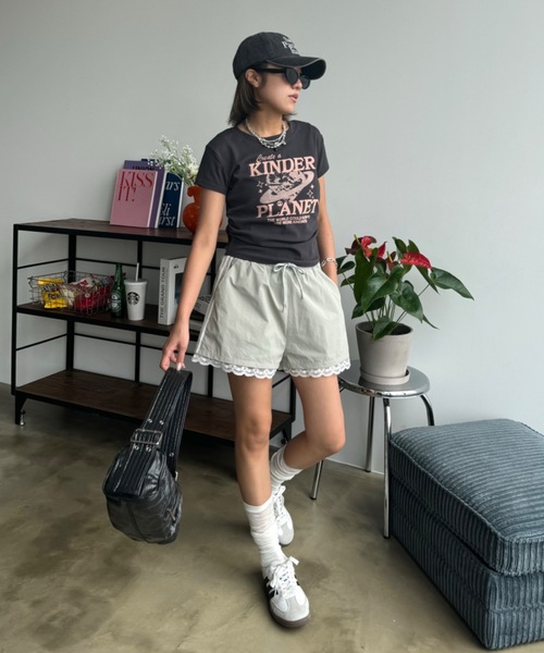 「SHAGGIE」 ショートパンツ FREE ブラック レディース_画像9