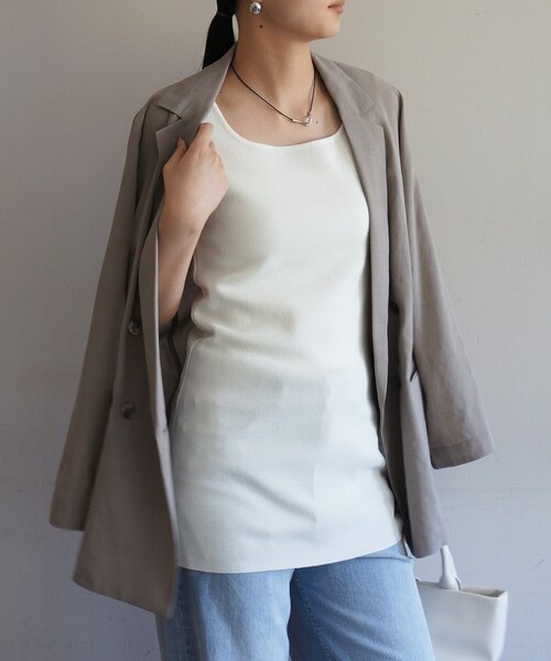 ラウンジドレス  ニット Loungedress（ラウンジドレス） ニット セーター コットンVニット