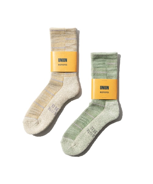 ROTOTO（ロトト） 靴下 UNION TOKYO UNION x ROTOTO KENTE SOCK メンズ